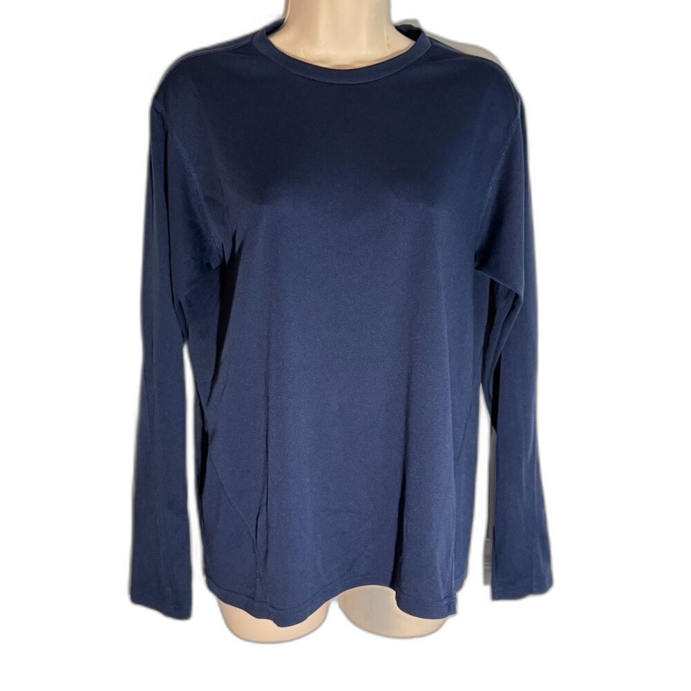 Men's Lands' End Long Sleeve Shirt Blue M (38-40)